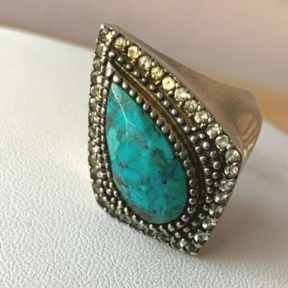 Sterling Silver Turqoise Ring - image 3